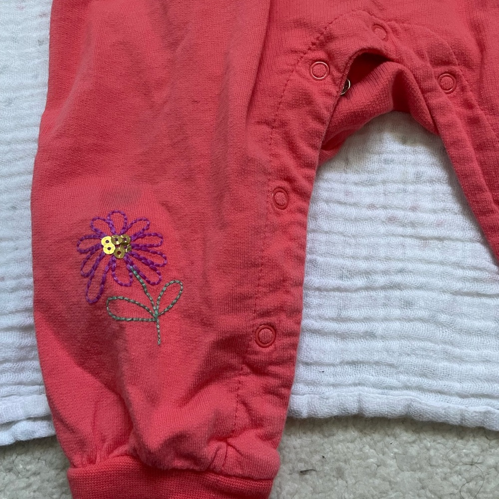 Pink Floral Embroidered Jumpsuit - Curious by Peek - Picture 4 of 5